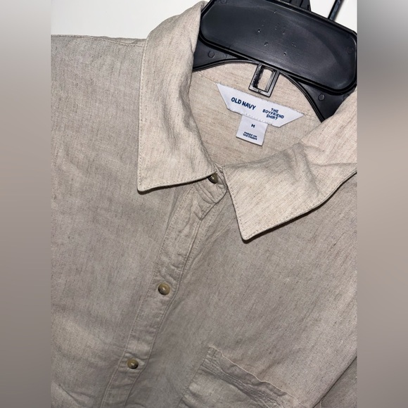Old Navy Beige Button-Up Shirt - Picture 2 of 3